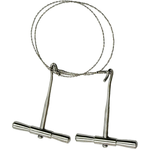 Kit de 4 pièces : Scie à fil Gigli avec poignées en T, scie à fil de coupe avec étui de rangement (2 poignées + 1 fil + 1 étui) en acier inoxydable - Product Image 1