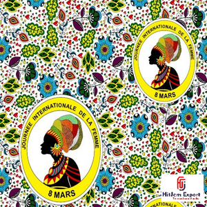 Tela africana personalizada con estampado de cera, textil Ankara, Día Internacional de la Mujer 8 de marzo, fabricante OEM ODM, proveedor mayorista - Product Image 1
