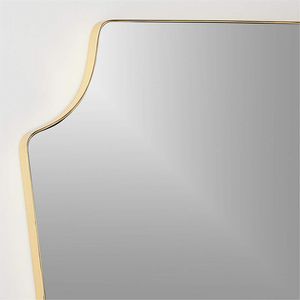 Espejo de Pared Moderno Minimalista con Marco de Hierro, Acabado en Latón Antiguo, Espejo Decorativo de Vanidad, Decoración de Hogar de Lujo - Product Image 2