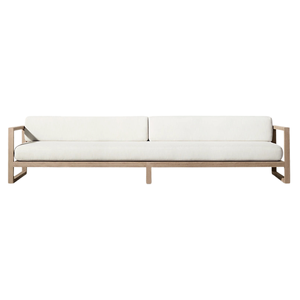 Sofá de Exterior Moderno y Minimalista de Madera de Teca con Cojines Suaves, Cómodos e Impermeables para Hotel, Villa, Jardín o Terraza - Product Image 4