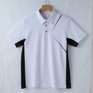 Camiseta Polo con Estampado Gráfico para Hombre, Manga Corta, Diseño Casual a Rayas, Corte Ajustado, Mezcla de Algodón, Moda Verano, Prendas Masculinas Elegantes - Product Image 5