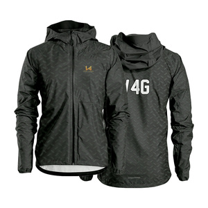 Chaqueta Cortavientos Personalizada con Capucha, Informal, para Primavera, Ecológica, para Hombre, Corte Regular, de Secado Rápido, Impermeable, Transpirable, 100% Nailon - Product Image 1