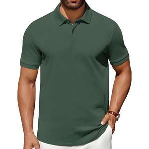 Polos de Hombre 100% Algodón, Manga Corta, Cuello y Puños Acanalados, Estilo Clásico para Golf - Product Image 1