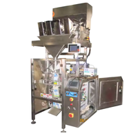 Machine d'emballage automatique de granulés, pâtes, macaronis et nouilles à 4 têtes, avec peseuse linéaire de haute précision et entraînement par engrenages motorisés