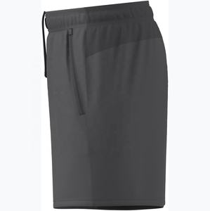 Quick Dry Elastic Waist Men Athletic Gym <b>Shorts</b> With <b>Zip</b> <b>Pockets</b> Compression Cropped Fit Polyester Workout Jogger <b>Shorts</b> - Product Image 3