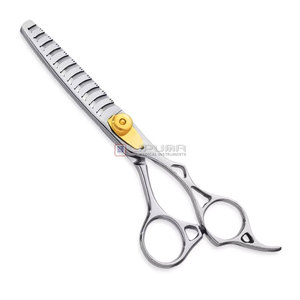 Ciseaux à effiler professionnels en acier japonais 440C, design ergonomique, lames ultra-affûtées pour la coiffure professionnelle - Product Image 6