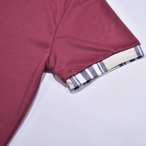 Camisa Deportiva de Verano 2026 para Hombre, Lisa, de Poliéster/Algodón, con Solapa, Manga Corta y Bolsillo con Botón - Product Image 4