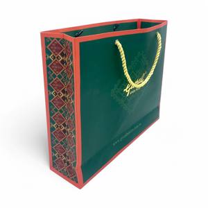 Bolsa de compras de papel recubierto ecológica personalizable reutilizable para promoción de Marca para exposiciones de temporada - Product Image 4