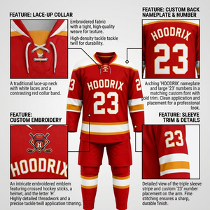 Ensemble d'uniformes de hockey sur glace personnalisés, directement de l'usine, maillot, pantalon et chaussettes imprimés par sublimation, tailles jeunes, adultes et grandes tailles, fournisseur en gros - Product Image 6