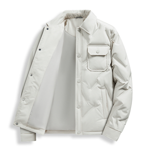 เสื้อแจ็คเก็ตผู้ชายแบรนด์แฟชั่นปี 2026 สำหรับฤดูหนาว กันน้ำ ใส่ได้สองด้าน บุด้วยผ้าฝ้าย มีฮู้ด หนา อุ่น สไตล์ลำลอง ทรงบิสกิต ไซส์ใหญ่ สไตล์ไฮสตรีท - Product Image 2