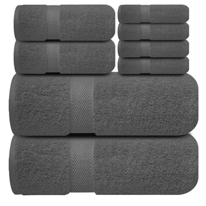 Serviette de toilette de luxe en laine/coton jacquard tricotée, séchage rapide, douce, épaisse, absorbante, couleur unie pour usage domestique - Product Image 4