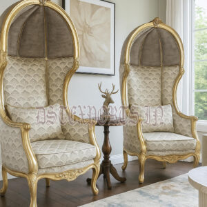 Sillón de Salón de Respaldo Alto Personalizado para Decoración de Interiores de Lujo, Elegante y Cómodo Sillón de Esquina para el Hogar, Sillón de Salón Clásico Tallado - Product Image 4