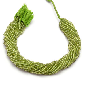 Peridoto AAA+ de 3 mm, Cuentas Redondas Lisas, Peridoto Verde Natural, Cuentas Sueltas de Piedras Semipreciosas para la Fabricación de Joyas - Product Image 2