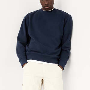 Sweat à capuche surdimensionné en molleton 100 % coton épais, délavé, à col ras du cou, avec logo personnalisé, pour homme - Product Image 5