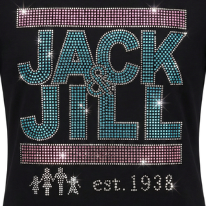 T-shirt graphique pour femme avec strass, col rond, manches courtes, vêtement décontracté et tendance pour tous les jours - Product Image 2