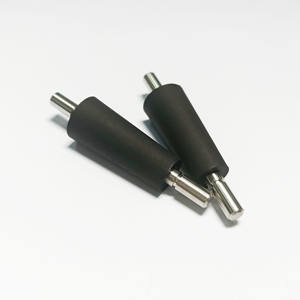 High Performance Customized Wear-Resistant <b>Silicone</b> <b>Rubber</b> Roller Stainless Steel Shaft Waterproof Lanjo V0789 Made Taiwan/China - Product Image 2