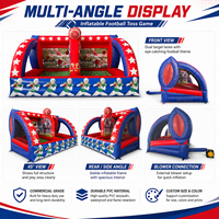 Jeu de football gonflable commercial en PVC de qualité supérieure, couleur personnalisable, jeu de défi pour événements, fêtes, festivals, location