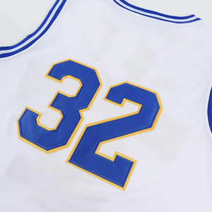 Maillot de basket sans manches unisexe rétro en tissu antibactérien avec impression de logo personnalisée sur le devant, service OEM - Product Image 4