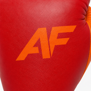 Gants de boxe en cuir Athlefit à lacets, rouge et orange, respirants, équipement d'entraînement pour adultes, logo personnalisé - Product Image 6