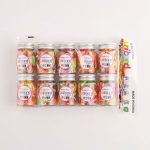 Élastiques à cheveux Uniband en TPU fabriqués en Corée, unisexes, décontractés, emballage en bouteille - Product Image 1