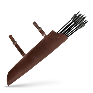 Sacoche de tir à l'arc en cuir de vachette suédé, facile à porter, avec sangle réglable, vente en gros, best-seller - Product Image 1