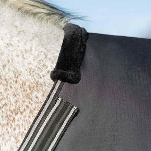 Nouvelle couverture pour cheval 2026, qualité supérieure, imperméable, toutes saisons, rembourrage polyester, 2 sangles de fixation, fabrication mécanique, OEM ODM - Product Image 5