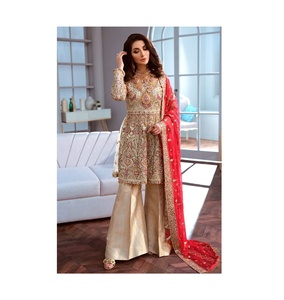 Nouvelle Collection Femmes Brodé Soie Salwar Kameez Longue Pakistanaise Shalwar Indien Chemise Robe Rayonne Viscose Main Travail pour - Product Image 6