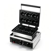 Nouvelle machine à gaufres électriques commerciales 220V avec design portable en acier inoxydable 304 pour la production de sucettes glacées, de maïs soufflé et de snacks