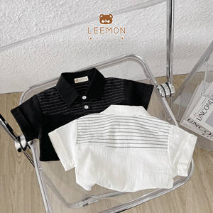 Ensemble décontracté d'été en gros pour garçons : tenue de pique-nique, chemises et shorts pour fêtes, vêtements de mode pour tout-petits garçons - Product Image 3