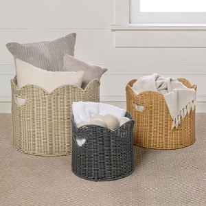 Handwoven Rattan <b>Basket</b> New Design 2026 Trend Natural Eco Friendly Storage Organizer Home Decor Wholesale Factory - Product Image 4