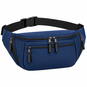 Riñonera de Moda al por Mayor para Hombre y Mujer, Riñonera Ajustable de Nylon con Múltiples Compartimentos con Cremallera, Riñonera de Viaje para Deportes al Aire Libre - Product Image 1
