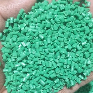 Gránulos de Resina PP de Polipropileno de Alta Densidad Reciclado de Color Verde para Moldeo por Inyección, 5g/10min - Product Image 1