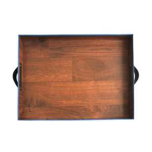 Plateau en bois pour la présentation des aliments de mariage, plateau décoratif artisanal en bois, vaisselle en bois naturel, plateaux de service - Product Image 6