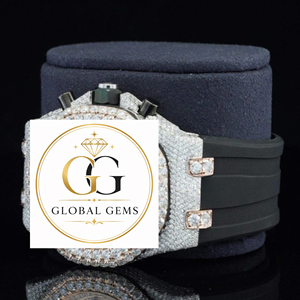 Best Quality Elegant White Gold Iced Out Diamond Watch Full Luxury Studded Timepiece for Men and Women Available at Export Price - Product Image 6