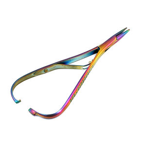 5.5 Inch Manual Tungsten Carbide Cross Serrated Inserts Hemostat Clamps Stainless Steel Needle Holder and <b>Driver</b> Clamps - Product Image 1