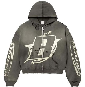 Chándal Glory personalizado con estampado DTG y lavado ácido, 100% algodón, tela suave y transpirable, nuevo estilo moderno para uso unisex. - Product Image 6