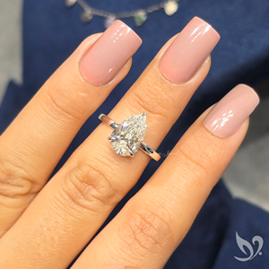Anillo de Compromiso Solitario con Diamante Cultivado en Laboratorio de 3 Quilates, Corte Pera, Certificado IGI, Oro Sólido de 18K, Aniversario de Bodas - Product Image 3
