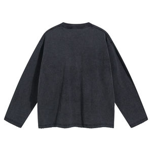 Camiseta de Algodón de Alta Calidad con Lavado Vintage, Personalizable, de Lujo para Hombre, Camiseta con Lavado Ácido para Hombre, Venta al Por Mayor - Product Image 4