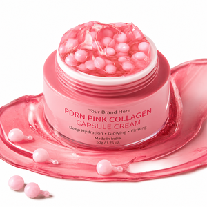 Crema de Colágeno Rosa PDRN de Marca Privada / Crema Boba Estilo Coreano, Crema Hidratante para el Cuidado de la Piel, Fórmula Personalizada OEM ODM - Product Image 4