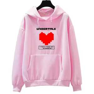 Sweat-shirt à capuche jaune Undertale avec imprimé cœur pixelisé, unisexe, décontracté, en coton, coupe classique, pour l'automne - Product Image 5