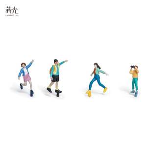 Figurines miniatures de personnage sportif artistique 2026-0126 pour terrarium et maison de poupée, accessoires en résine peints à la main - Product Image 3