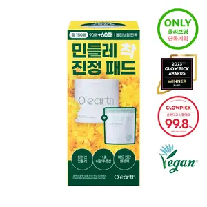 Tampon de toner végétalien O'earth Soonjin 90P Set Quality Good Soft Calming Skin Toner avec recharge 60P OY-Exclusive - Product Image 1