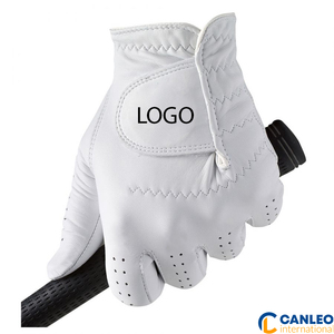 Gants de golf avec emballage personnalisé, paume en cuir Cabretta, doux, pour hommes, couleur noire, OEM, divers matériaux, tailles variées, résistants à la pluie et aux intempéries - Product Image 2