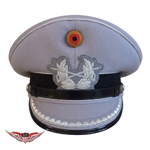 Gorra de uniforme dorada de la Luftwaffe alemana de los años 40, de primera calidad, al por mayor, de KEW |   Gorra Azul Marino Hecha a Mano |   Desfile y Ceremonia - Product Image 4