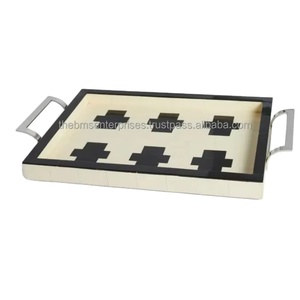 ถาดเสิร์ฟแบบฝังทำจากไม้และเรซินยอดนิยมสำหรับบ้านโรงแรมบาร์และร้านอาหารในราคาประหยัด - Product Image 2