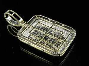 Pendentif en argent sterling 925 avec diamant moissanite, micro-pavé, taille brillant rond, unisexe, bijou de tous les jours, idéal pour les cadeaux - Product Image 2