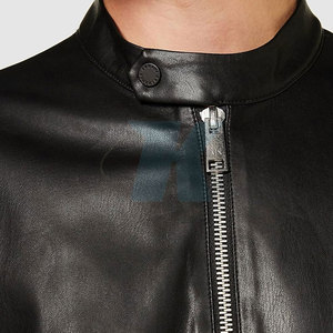 Custom Made Design Solid Color Breathable Men <b>Winter</b> <b>Jacket</b> Streetwear Hot Sale Reasonable Price Men <b>Leather</b> <b>Jacket</b> - Product Image 3
