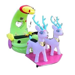 Best Quality Kids Twin Deer Car Ride Toy Battery Operated Electric Vehicle With Music Lights Smooth Driving Available For Sale - Product Image 2