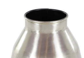 Jarrón de aluminio dorado elegante personalizable con acabado mate, decoración de Metal atemporal para el hogar, oficina, boda, florero personalizado - Product Image 6