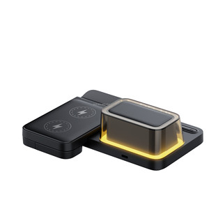 Station de recharge sans fil 3 en 1 JEDI Folding2026 avec réveil et lumière d'ambiance - Product Image 6